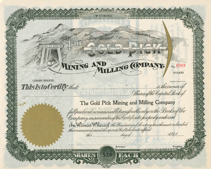 Gold Pick Mining and Milling Co. 